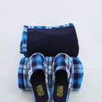 BLUE WHITE FLEECE